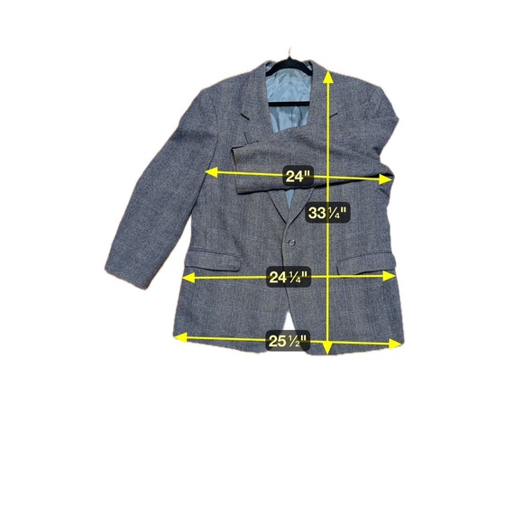 Vintage Towncraft Old Money Lambswool Blend Mens Size 46R Dark Academia Timeless - Picture 7 of 7